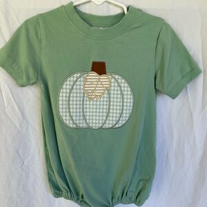 Busy Bees Smocks Sage Green Short Sleeve Bubble